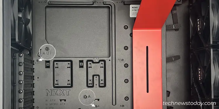 How to Determine If Your Motherboard Fits Your PC Case 7 standoffs-on-pc-case