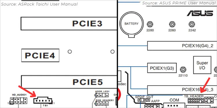 Motherboard Connectors and Headers: A Detailed Look 15 thunderbolt-headers