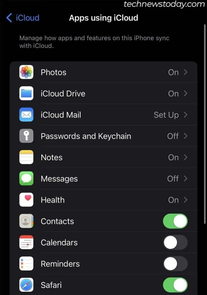 How To Speed Up iCloud Backup 3 toggle-off-apps-using-icloud-718x1024