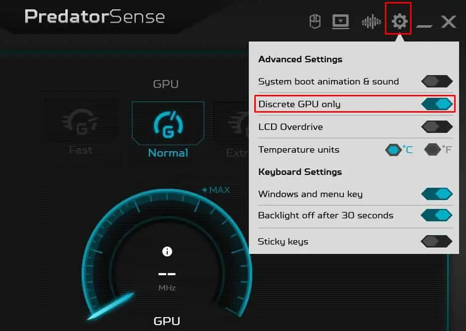 How to Disable Integrated Graphics? 5 use-discrete-GPU-only-predator-sense-1