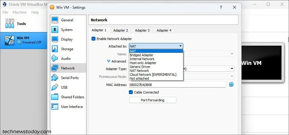 virtualbox-network-adapter-settings
