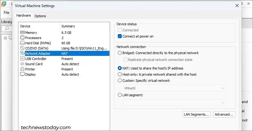 vmware-workstation-network-adapter-settings