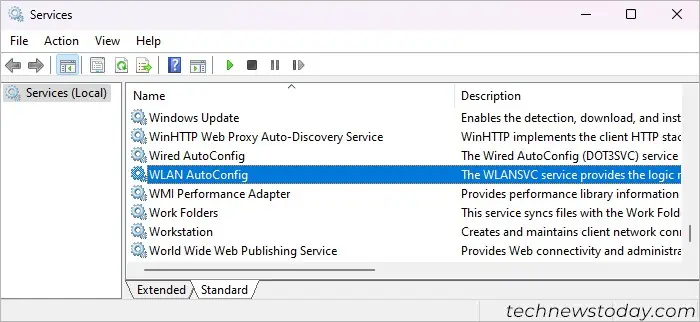 Intel Wireless AC 9560 Not Working? Try these Fixes 6 wlan-autoconfig-services