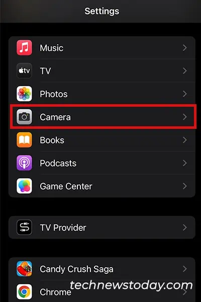 How to Fix No Video Option on iPhone 3 Camera-App-Settings