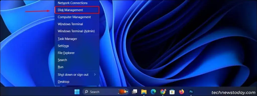 How To Open Disk Management in Windows 11? 1 Launch-disk-management-via-quick-access-1024x384