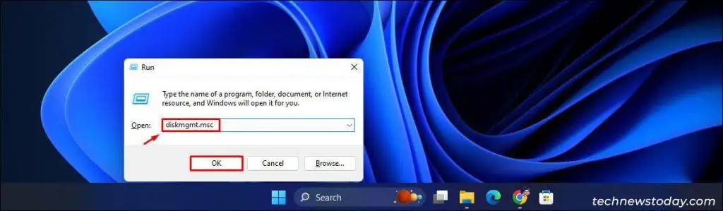 How To Open Disk Management in Windows 11? 3 Open-Disk-Management-via-Run-1-1024x299