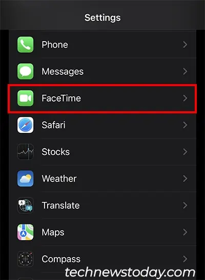 Open-Phone-Settings-FaceTime