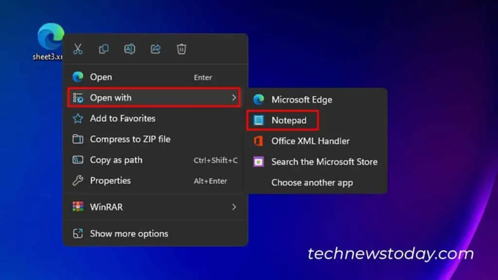 How to Unprotect Excel Sheet in 4 Ways 7 Open-xml-file-with-notepad-1024x576