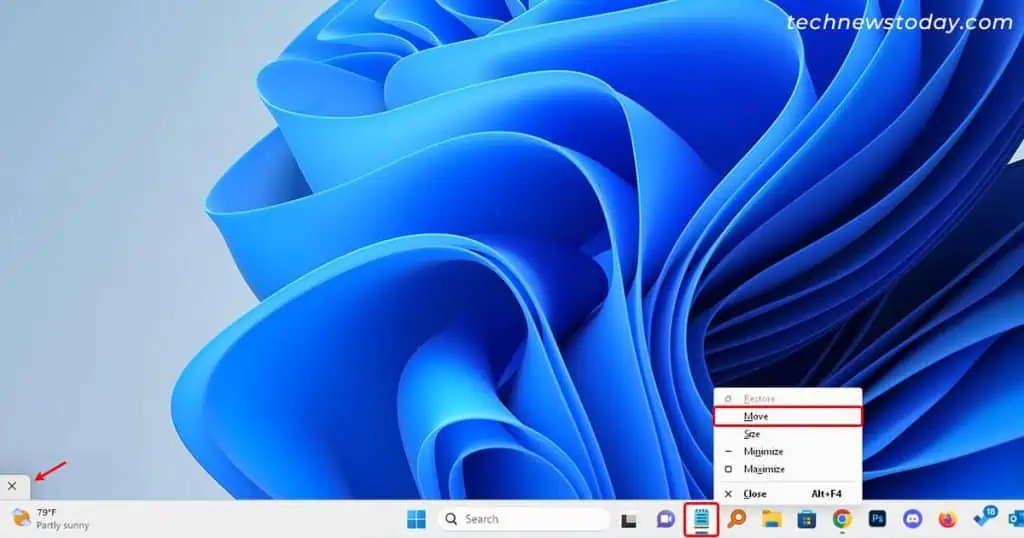 How to Move a Window That Is Off-Screen 6 Shift-right-click-and-move-off-screen-window-1024x538