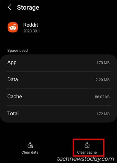 Tap-Clear-Cache