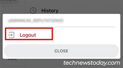 Tap-on-Logout