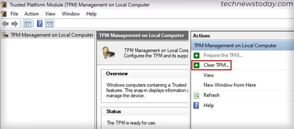 Trusted-Platform-Module-TPM-Management-on-Local-Computer-clear-TPM-1024x450