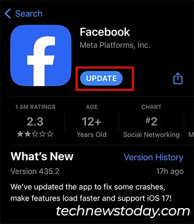 Update-Facebook