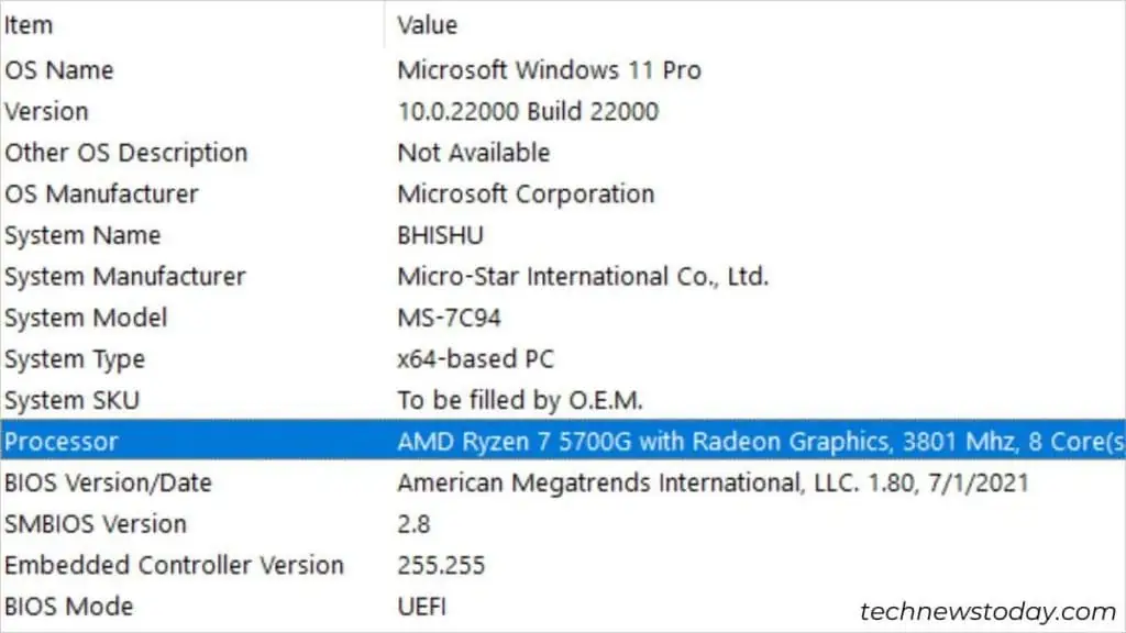 4 Ways to Check What CPU You Have 13 amd-cpu-specificaion-1024x576