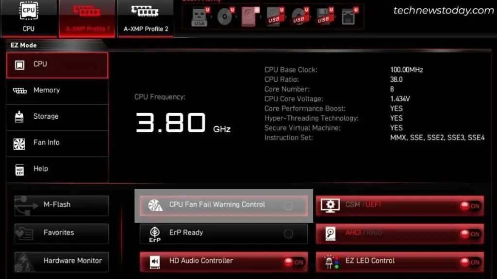 CPU Fan Header: Connecting Properly to Motherboard 10 cpu-fan-fail-warning-control-disabled-in-msi-bios-1-1024x576