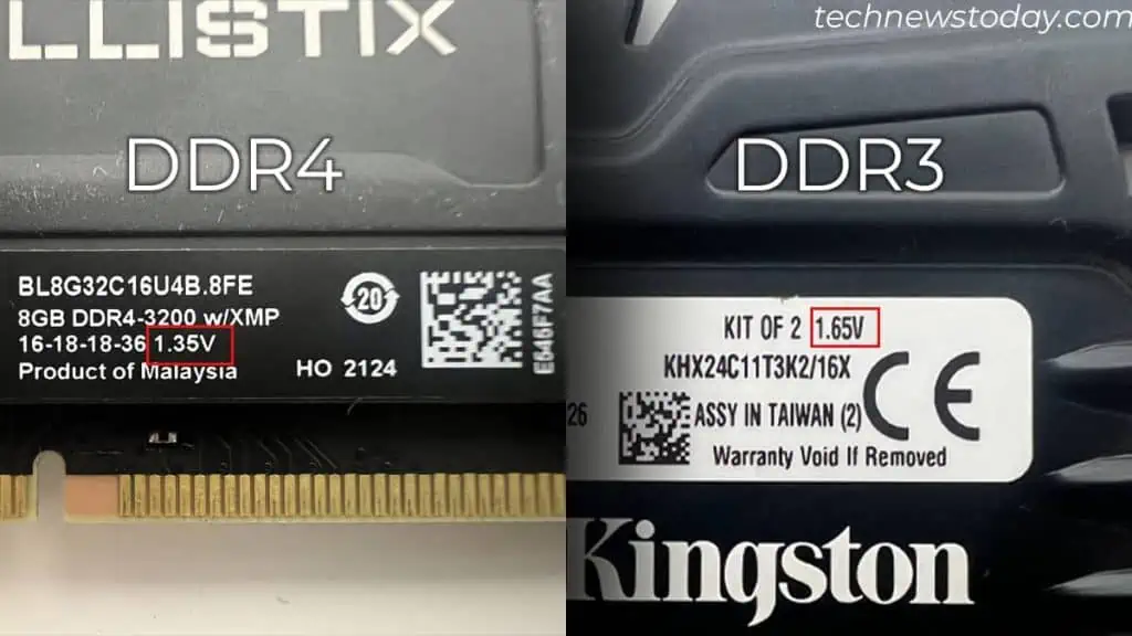 Can I Install DDR3 RAM in DDR4 Slot? 4 ddr3-and-ddr4-voltage-requirement-1024x576