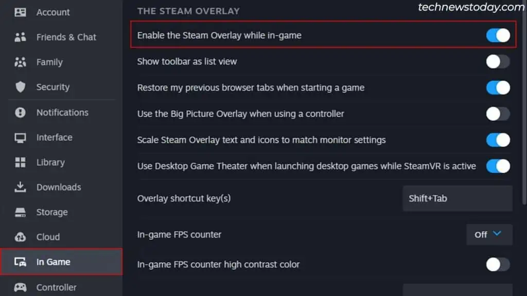 Steam Overlay Not Working? Here’s How to Fix It 2 enabling-Steam-overlay-1024x576