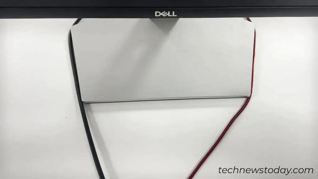 Organizing Keyboard and Mouse Cables (6 Best Ways) 2 guide-cables-through-monitor-stand-1024x576