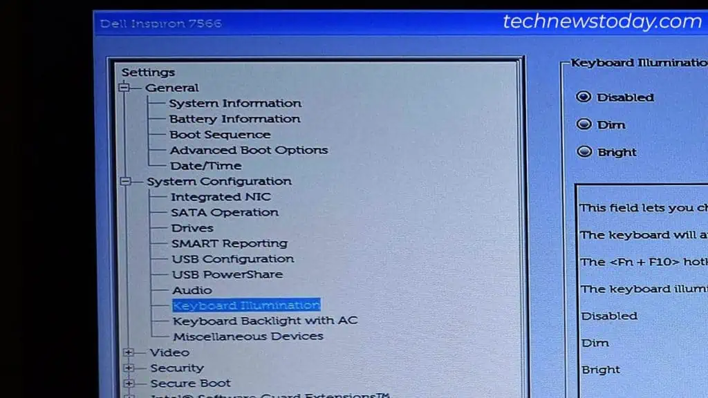 How to Turn on Keyboard Lights (Windows and Mac) 6 keyboard-illumination-function-in-bios-1024x576