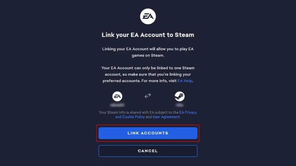 How to Link EA Account to Steam? 3 Simple Ways 8 link-account-button-1024x576