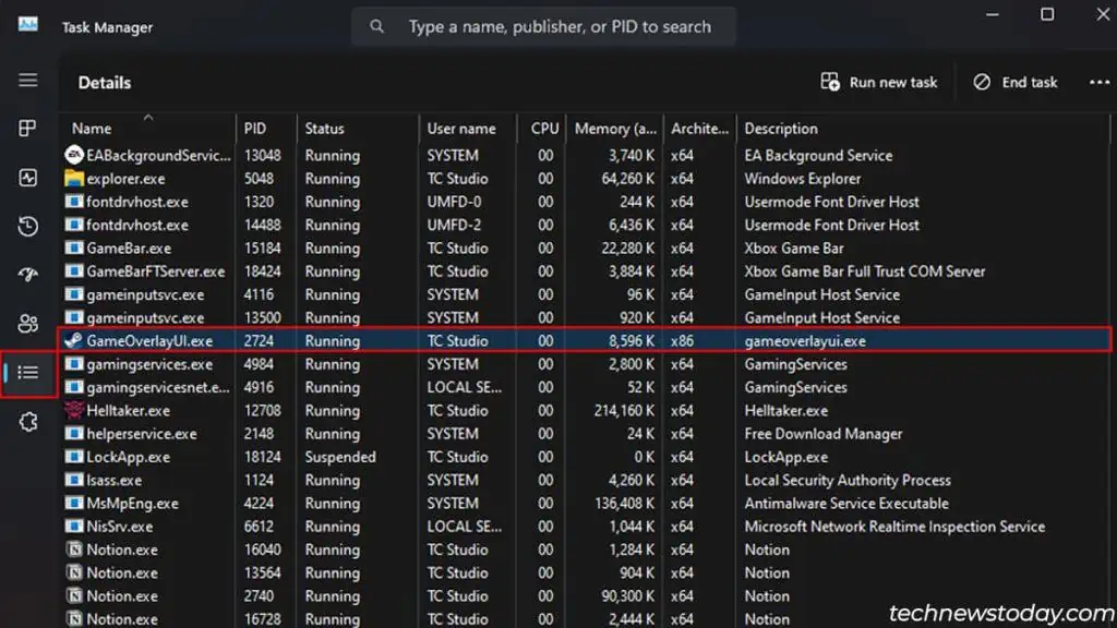 Steam Overlay Not Working? Here’s How to Fix It 5 locating-gameoverlay-process-in-task-manager-1-1024x576