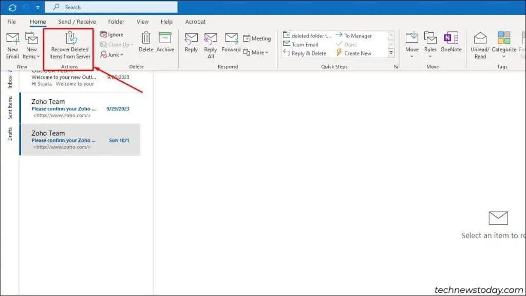 How to Recover Deleted Folder in Outlook 6 recover-deleted-folder-from-outlook-using-mail-server-1024x576