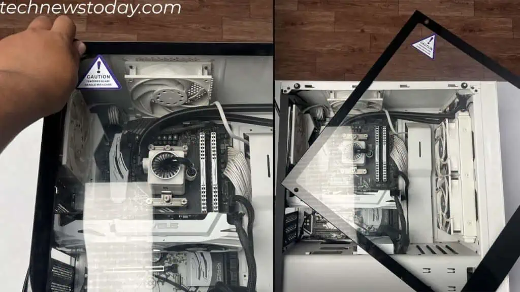 How to Clean RAM? Step-By-Step Guide 2 remove-side-panel-motherboard-1-1024x576