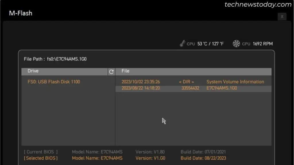 How to Update BIOS Safely 5 selecting-bios-file-before-update-1024x576