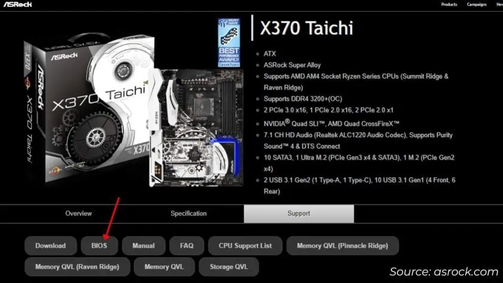 How to Update BIOS Safely 1 support-bios-section-1024x576