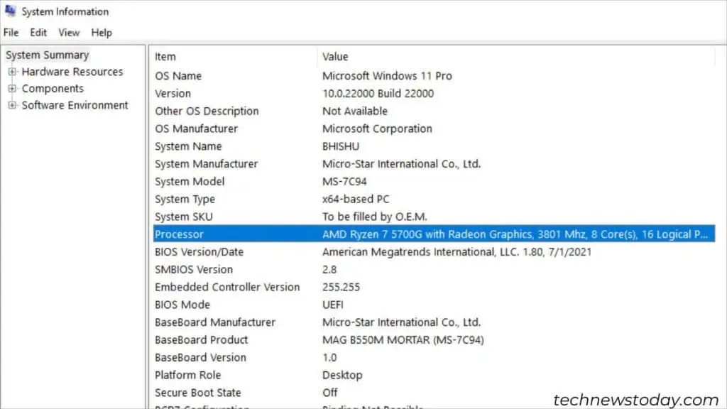4 Ways to Check What CPU You Have 3 system-information-processor-1024x576
