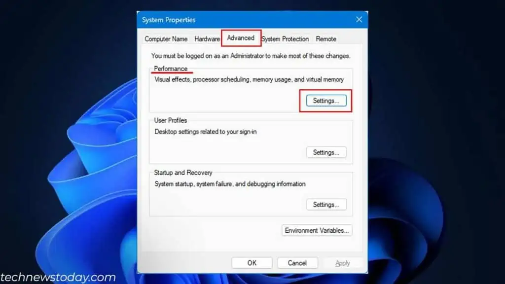 How to Allocate More RAM to an Application? 3 system-properties-performance-settings-1024x576