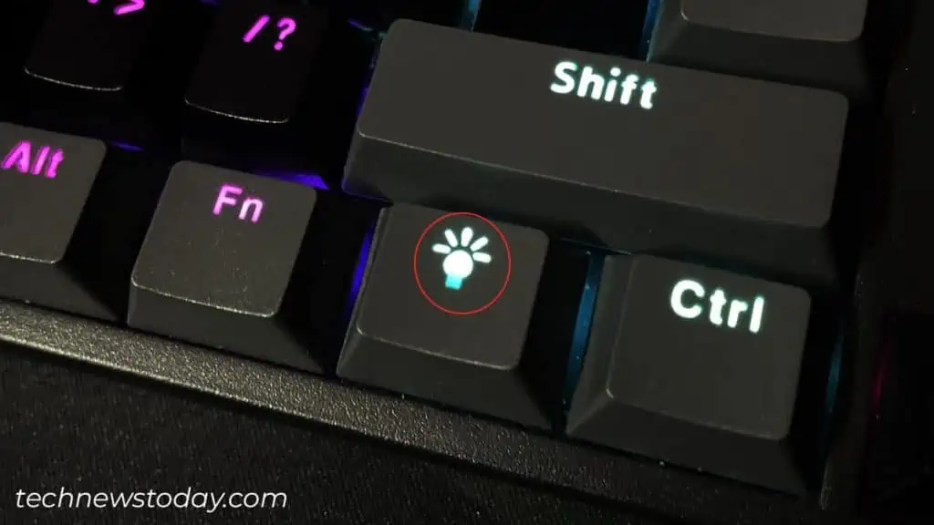How to Turn on Keyboard Lights (Windows and Mac) 3 turn-on-keyboard-lights-on-FANTECH-ATOM-TKL-MK876-1024x576
