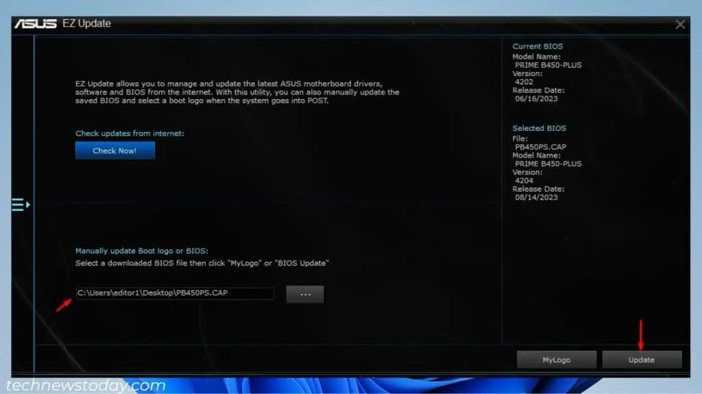 How to Update BIOS Safely 7 updating-bios-using-oem-utlity-1024x576