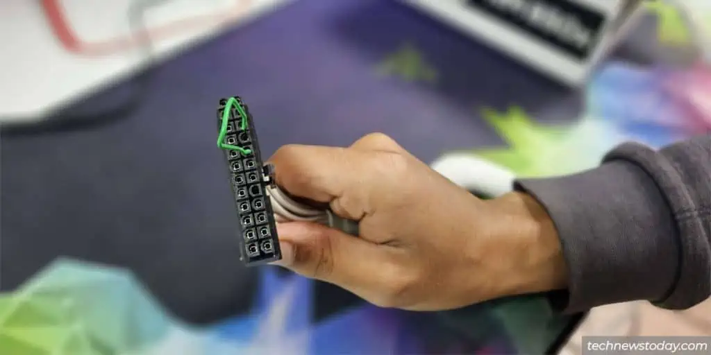 How to Tell if Motherboard Is Dead? 3 atx-connector-paperclip-test-1024x512