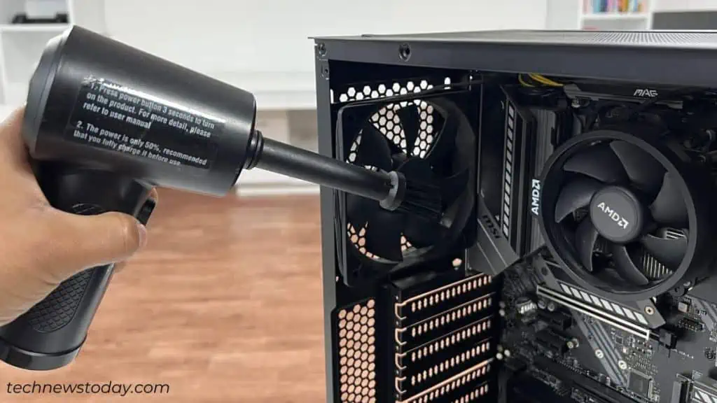 CPU Overheating For No Reason? Here is How to Fix It 2 cleaning-pc-with-air-duster-1024x576