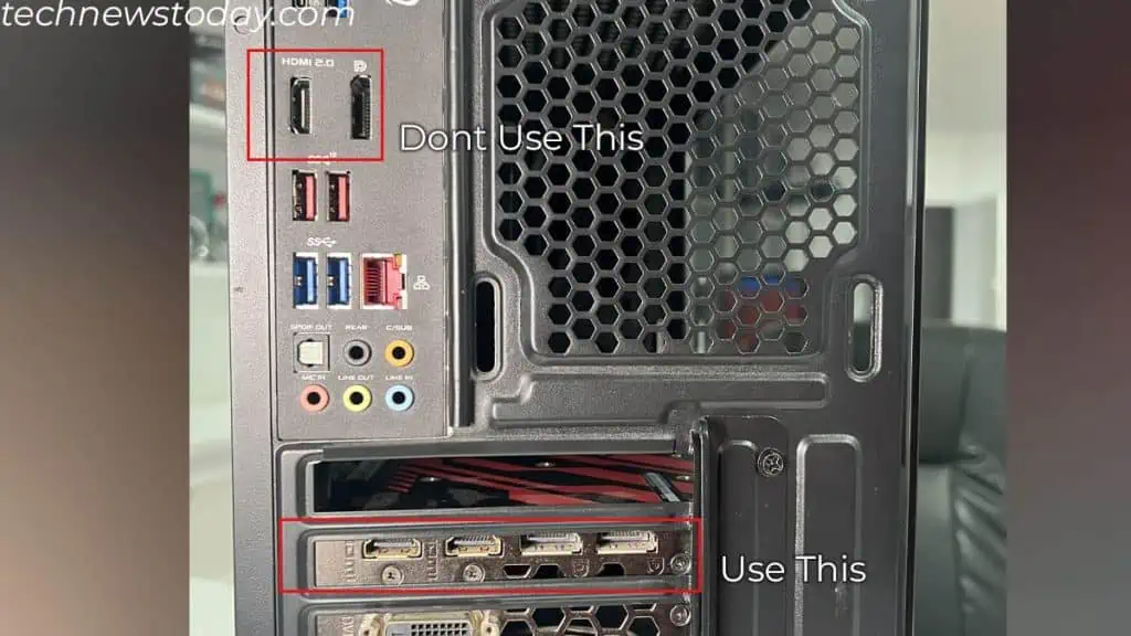 How to Connect GPU to the Motherboard in 6 Steps 19 connecting-a-display-device-1024x576