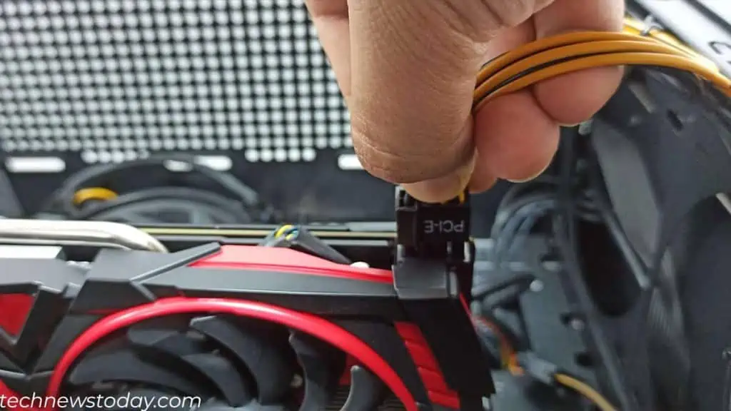 How to Connect GPU to the Motherboard in 6 Steps 18 install-pcie-power-cable-in-motherboard-1-1024x576