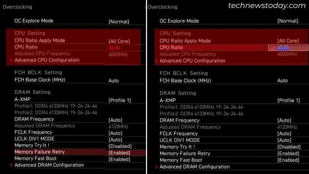CPU Overheating For No Reason? Here is How to Fix It 4 lower-cpu-oc-settings-1024x576