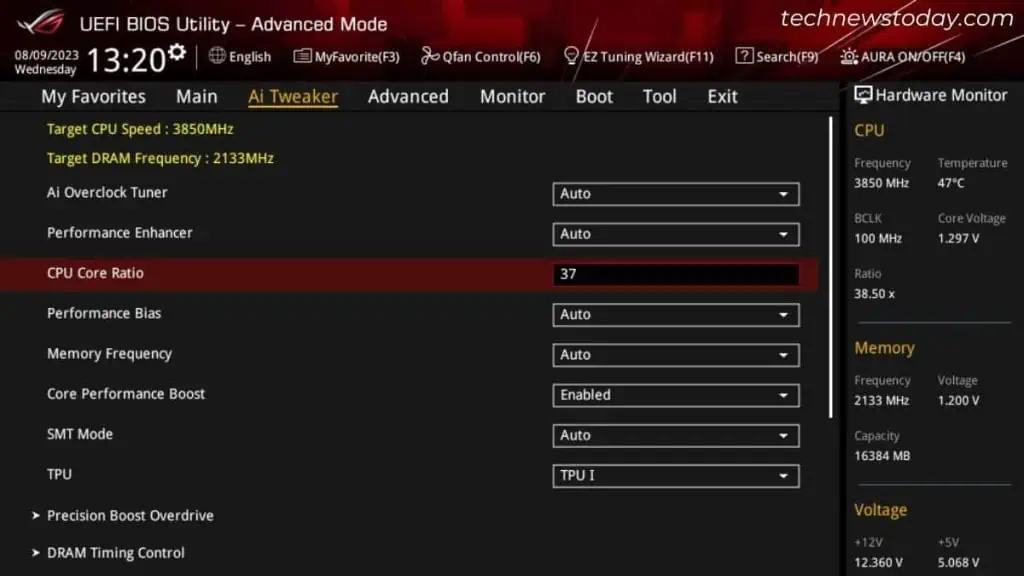 How to Fix CPU Over Temperature Error 1 lower_cpu_frequency-1024x576