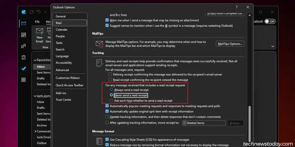 How To Stop Spam Emails? 6 Quick Ways 2 never-send-a-read-receipt-1024x512