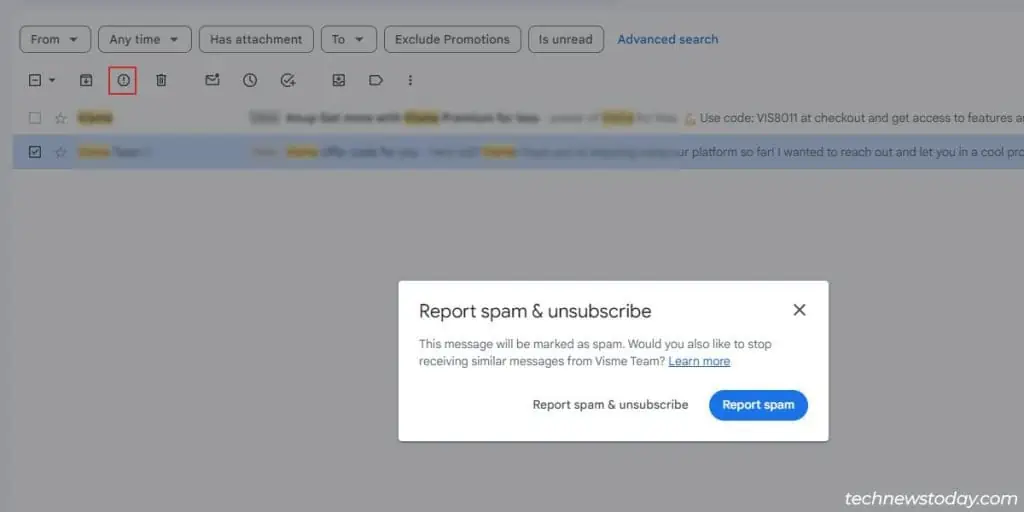 How To Stop Spam Emails? 6 Quick Ways 3 report-spam-1024x512