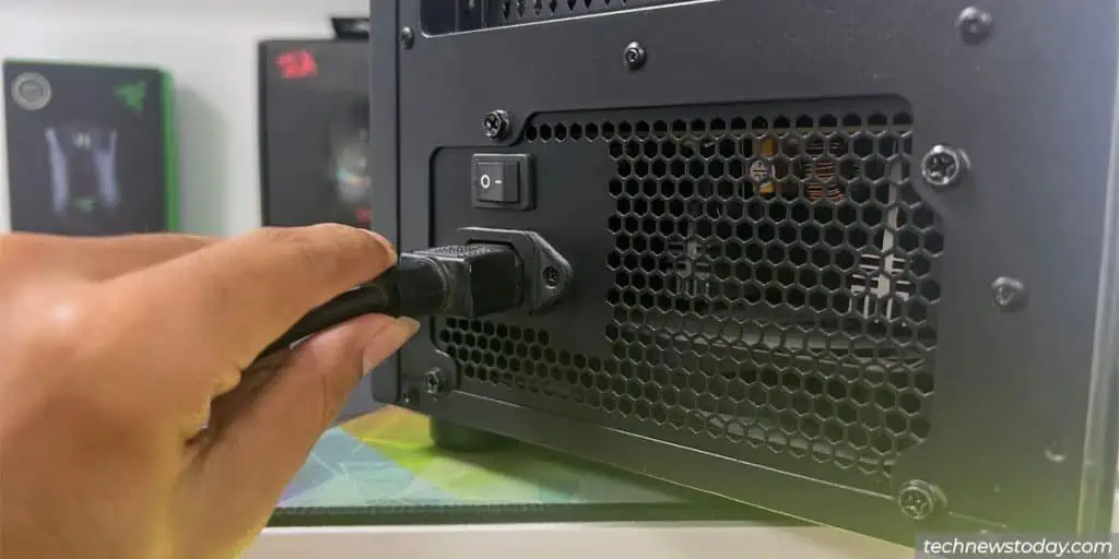 How to Tell if Motherboard Is Dead? 1 turn-off-psu-unplug-power-cord-1024x512