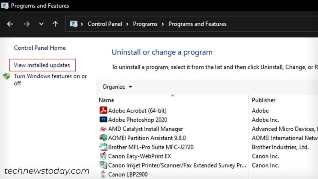 view-installed-updates-in-control-panel-1-1024x576