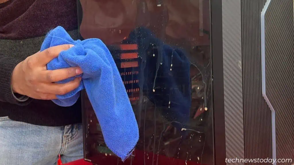 How Often Should You Clean Your PC? 3 cleaning-spilled-liquid-from-side-panel-immediately-1024x576