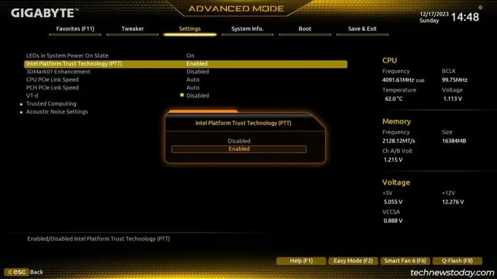 How to Enable TPM on a Gigabyte Motherboard 2 intel-platform-trust-technology-enabled-1024x576