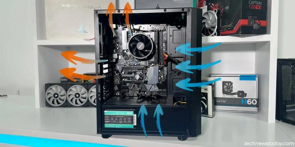Is Your Motherboard Overheating? 4 Ways to Fix it 5 pc-case-airflow-illustration-1024x512