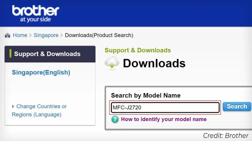 How to Connect Brother Printer to Your PC 3 select-printer-by-model-name-1024x576