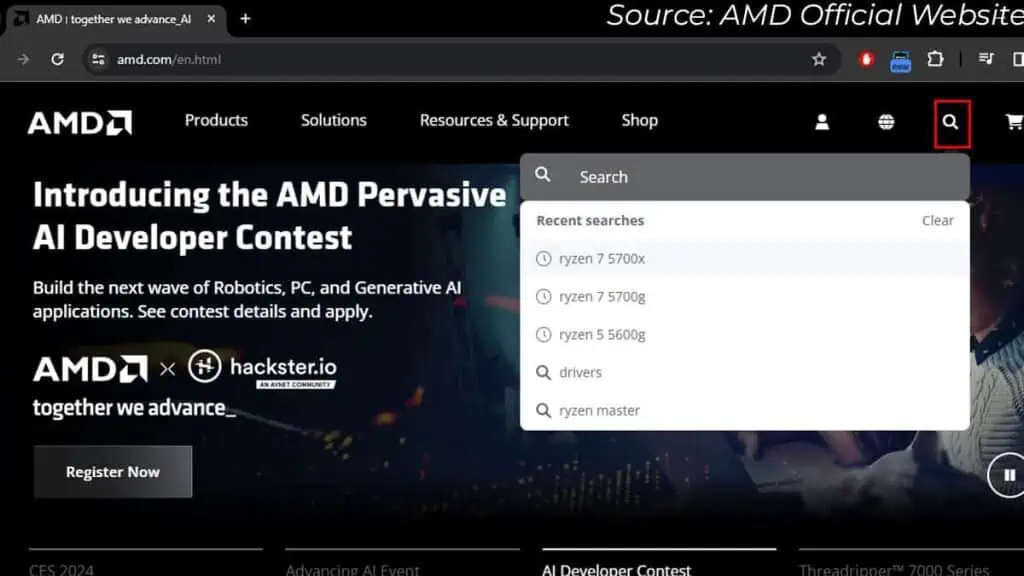 How to Check If Your CPU Has Integrated Graphics 5 amd-official-website-search-processor-1024x576