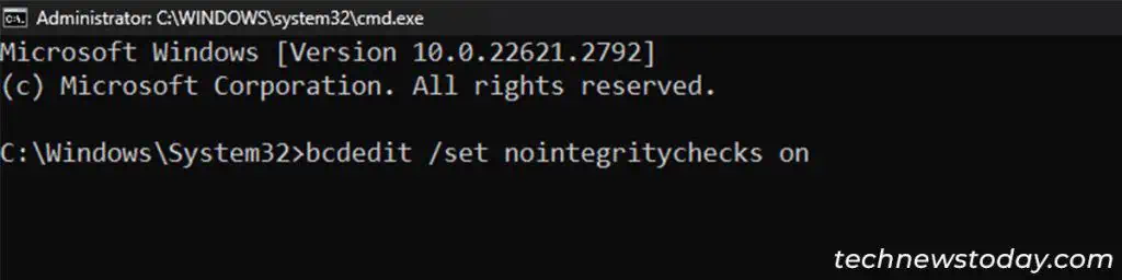bcdedit-set-nointegritychecks-on-1024x256