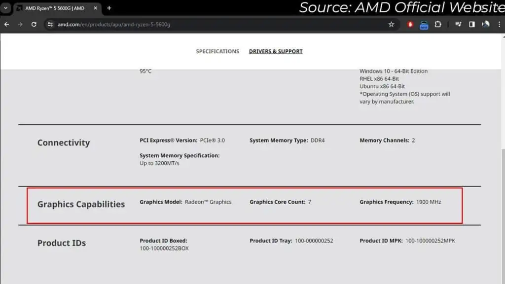How to Check If Your CPU Has Integrated Graphics 6 check-graphic-capabilities-amd-website-1024x576